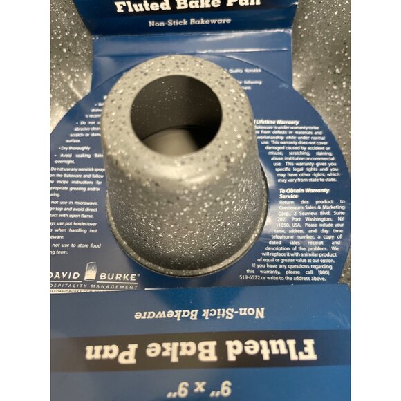 David Burke Restaurateur 9" X 9" Fluted Bake Pan Non-Stick Heavy-Gauge Steel New - Picture 3 of 7